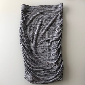 Splendid Womens Ruched Sides Stretch Skirt